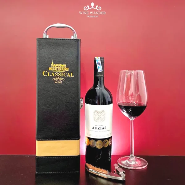Hộp quà tặng rượu vang Pháp Château Auzias