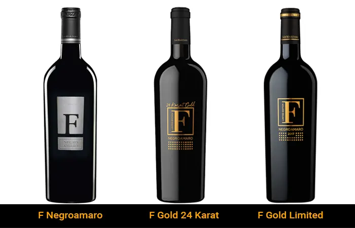3 loại rượu vang F Negroamaro