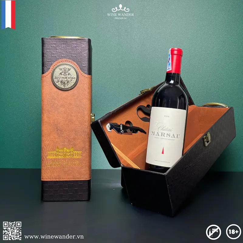 Hộp quà tặng rượu vang Château Marsau