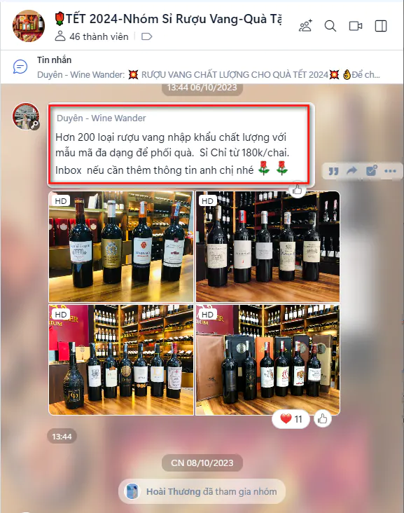Group rượu vang giá sỉ