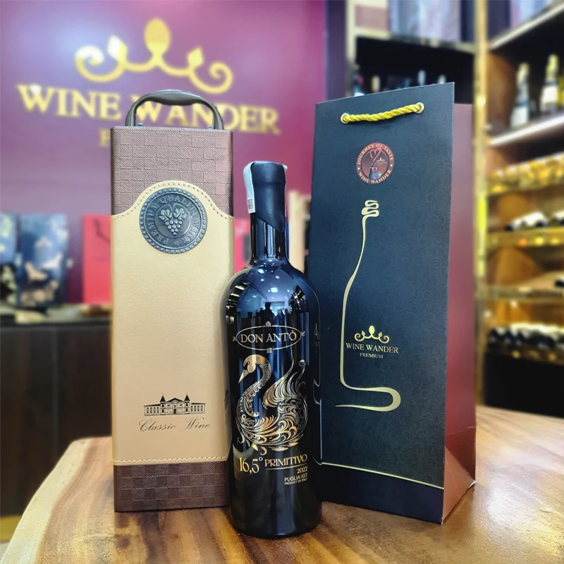 Qua-tang-1-Chai-Vang-Don-Anto-Primitivo Hộp Quà Tặng 1 Chai Rượu Vang Ý Don Antò Primitivo - Ảnh 1
